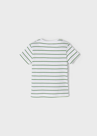 Mayoral Mini T-Shirt w/Stripes _White 3004-43