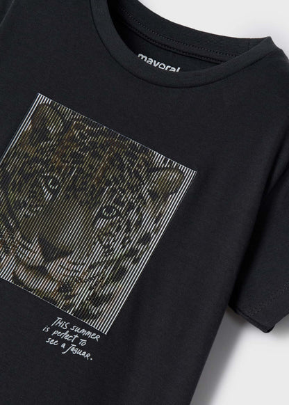 Mayoral Mini T-Shirt w/ 3D Jaguar_ Dark Grey 3005-51