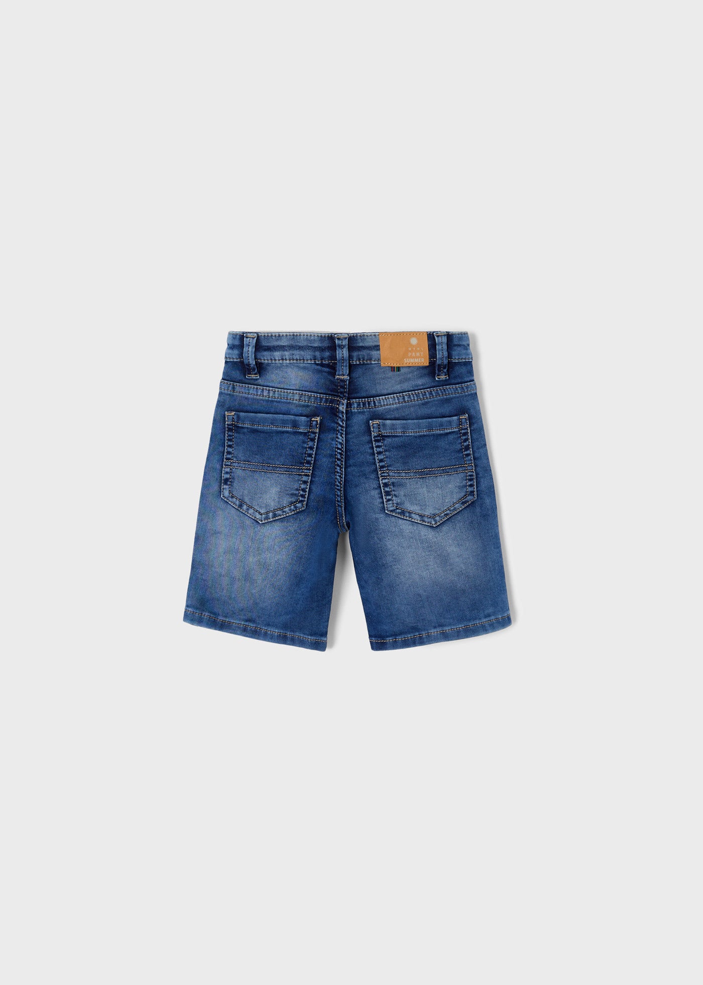 Mayoral Mini Soft Denim Shorts_ Medium Blue 3261-28