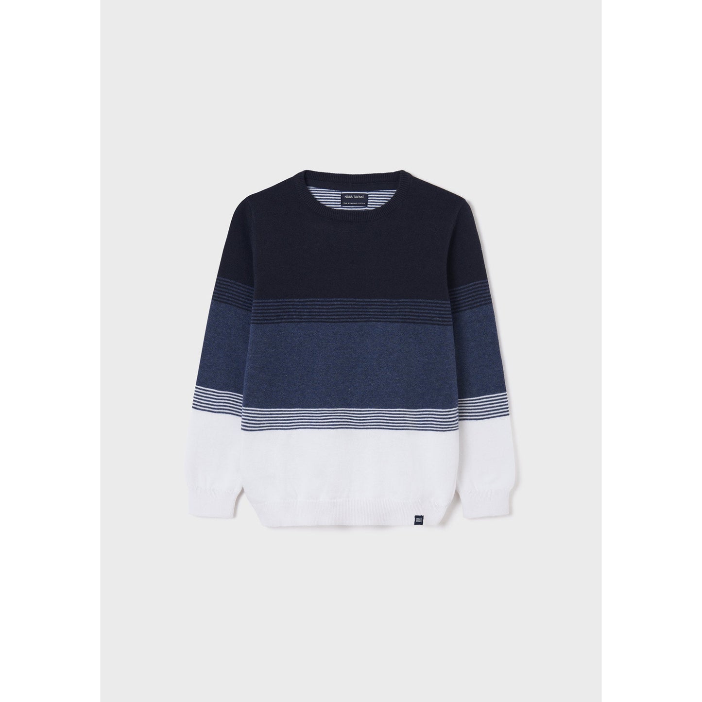 Nukutavake Striped Sweater _Navy 6323-2