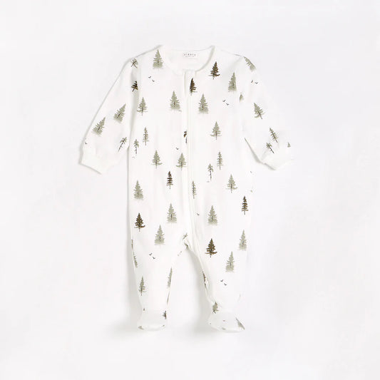 Petit Lem Baby Conifer Print Sleeper _Off White 22FRG24017-101