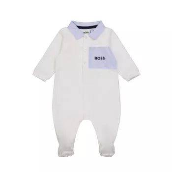 Hugo Boss Baby Polo Velour Sleeper _White J97195-10B