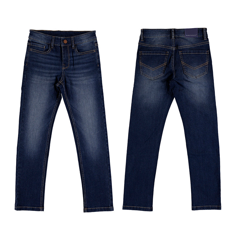 Nukutavake Boys Basic Slim Fit Dark Blue Jeans 516-32 212