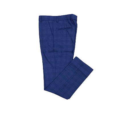 Leo & Zachary Boys Marine Blue Slim Pants LZ-5819