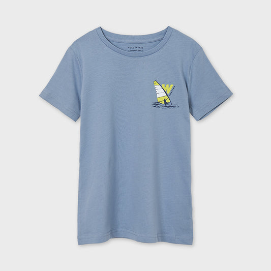 Nukutavake Boys Grey Sailing T-Shirt