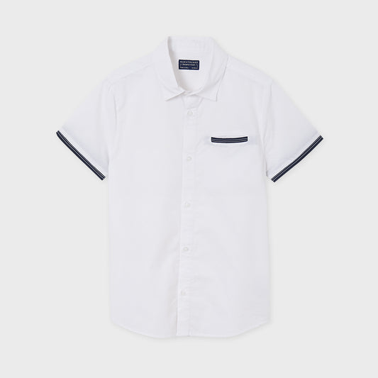 Nukutavake Boys Short Sleeve White Dress Shirt