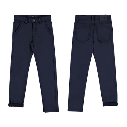 Nukutavake Boys 5 Pocket Navy Cotton Pants 7550-18