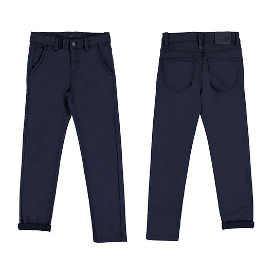 Nukutavake Boys 5 Pocket Navy Cotton Pants 7550-18