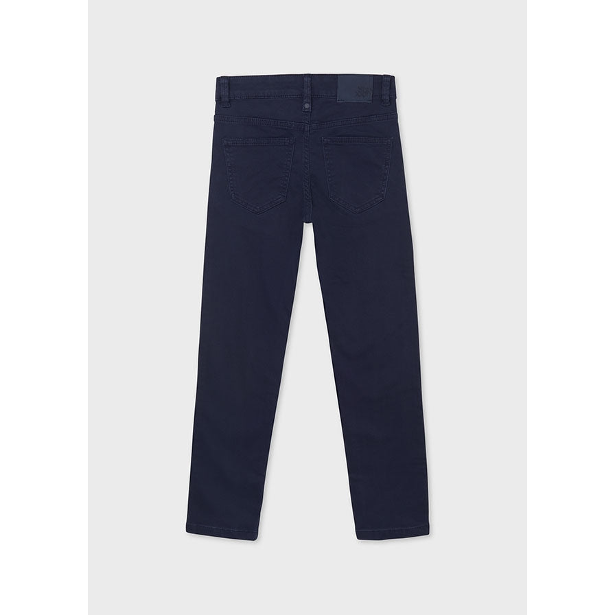 Nukutavake Boys 5 Pocket Navy Cotton Pants 7550-18