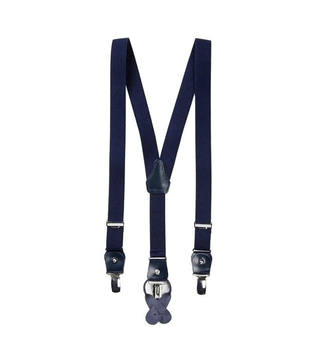 A.X.N.Y Boys Solid Navy Suspenders SUSP1265 - NorthBoys