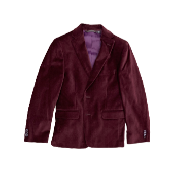 Michael Kors Boys Cranberry Velvet Sports Jacket_U0054