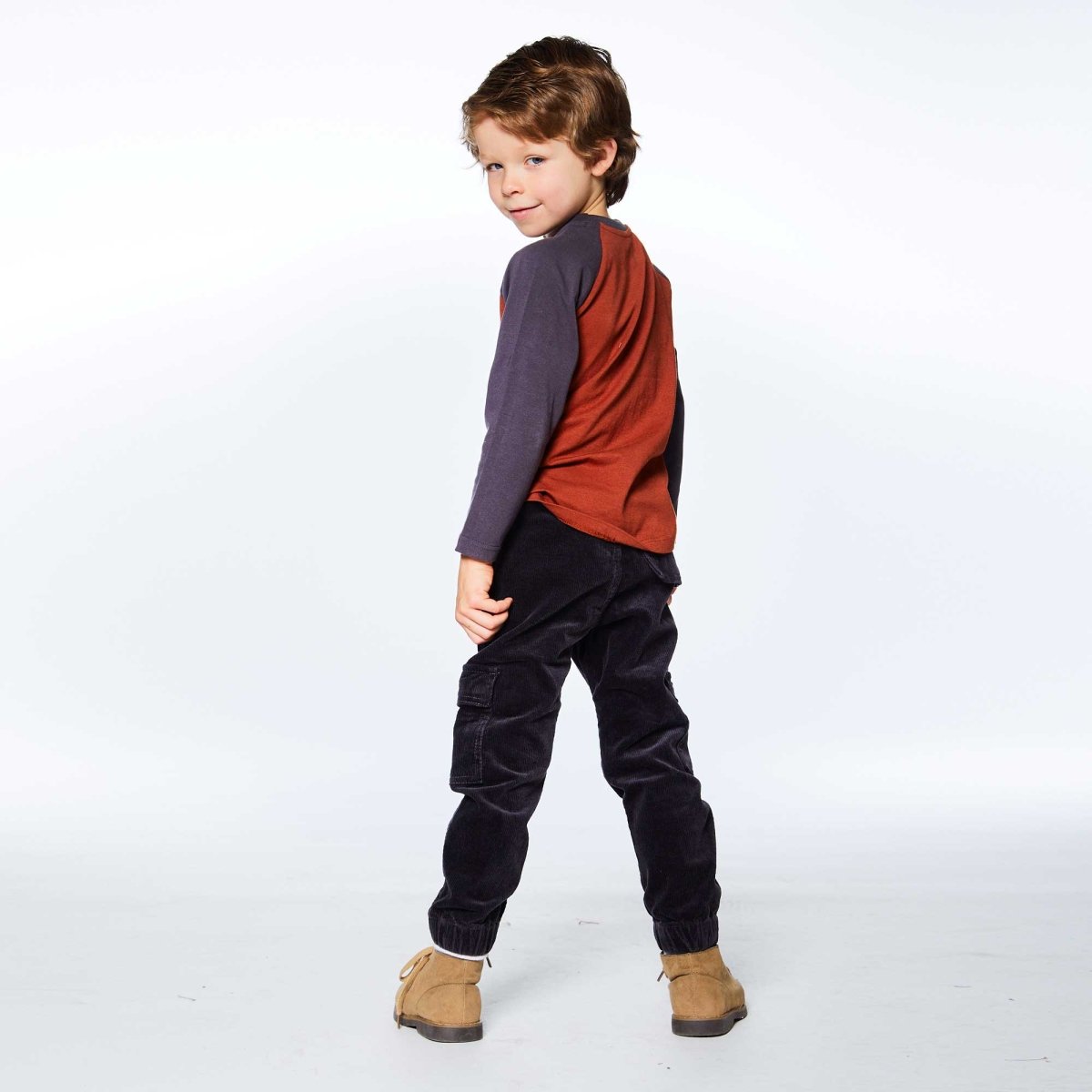 Deux Par Deux Fleece Stretch Corduroy Sweatpants _Grey E20YB21 - 987 - NorthBoys