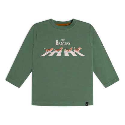 Deux Par Deux "The Beagles" Shirt _Green E20S70-330B