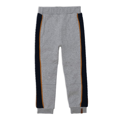 Deux Par Deux Fleece Sweatpants w/Quilt Insert _Grey E20U21-195