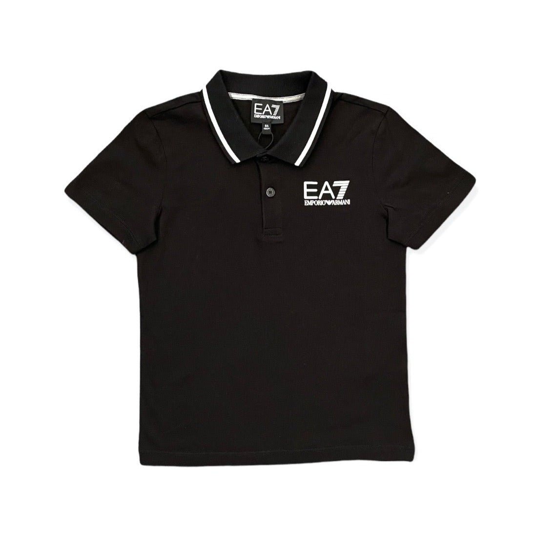 EA7 Boys Polo Shirt_3LBF51 Black - NorthBoys