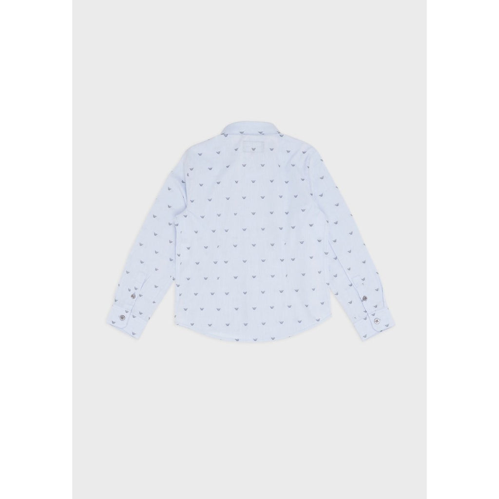 Emporio Armani Boys Blue Dress Shirt - NorthBoys