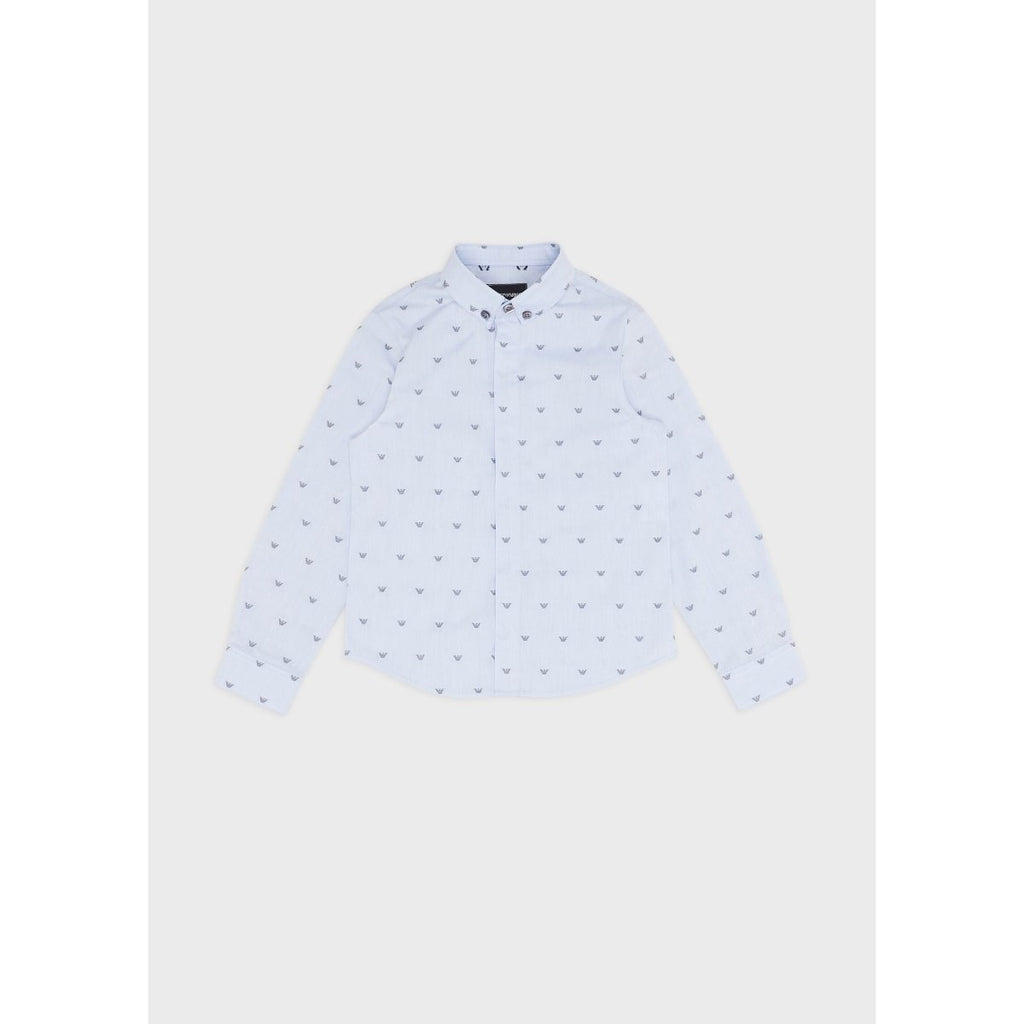 Emporio Armani Boys Blue Dress Shirt - NorthBoys