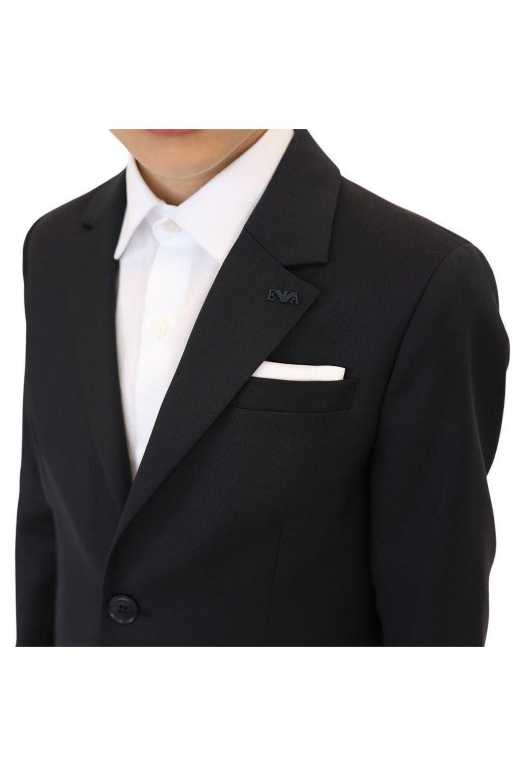 Emporio Armani Boys Classic Slim Fit Wool Suit-NorthBoys