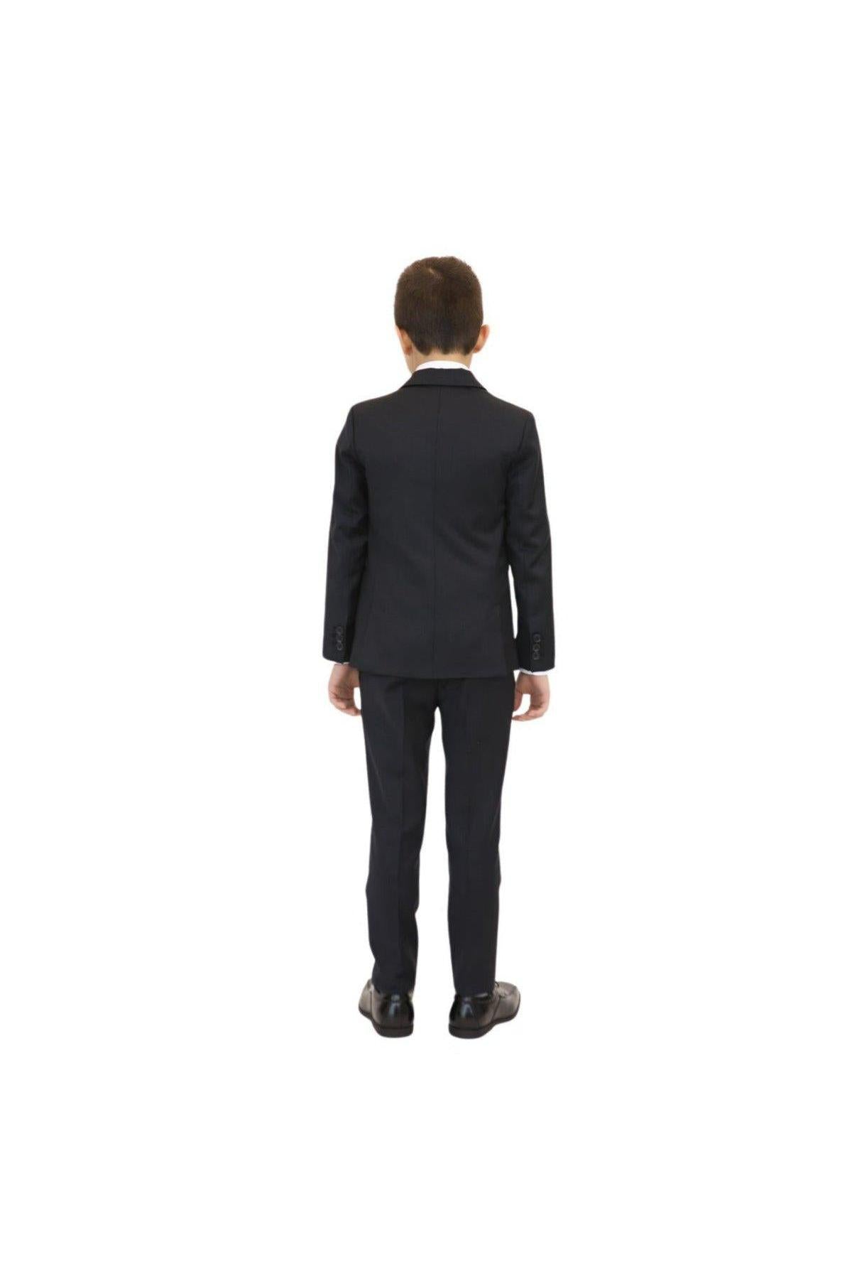 Emporio Armani Boys Classic Slim Fit Wool Suit-NorthBoys