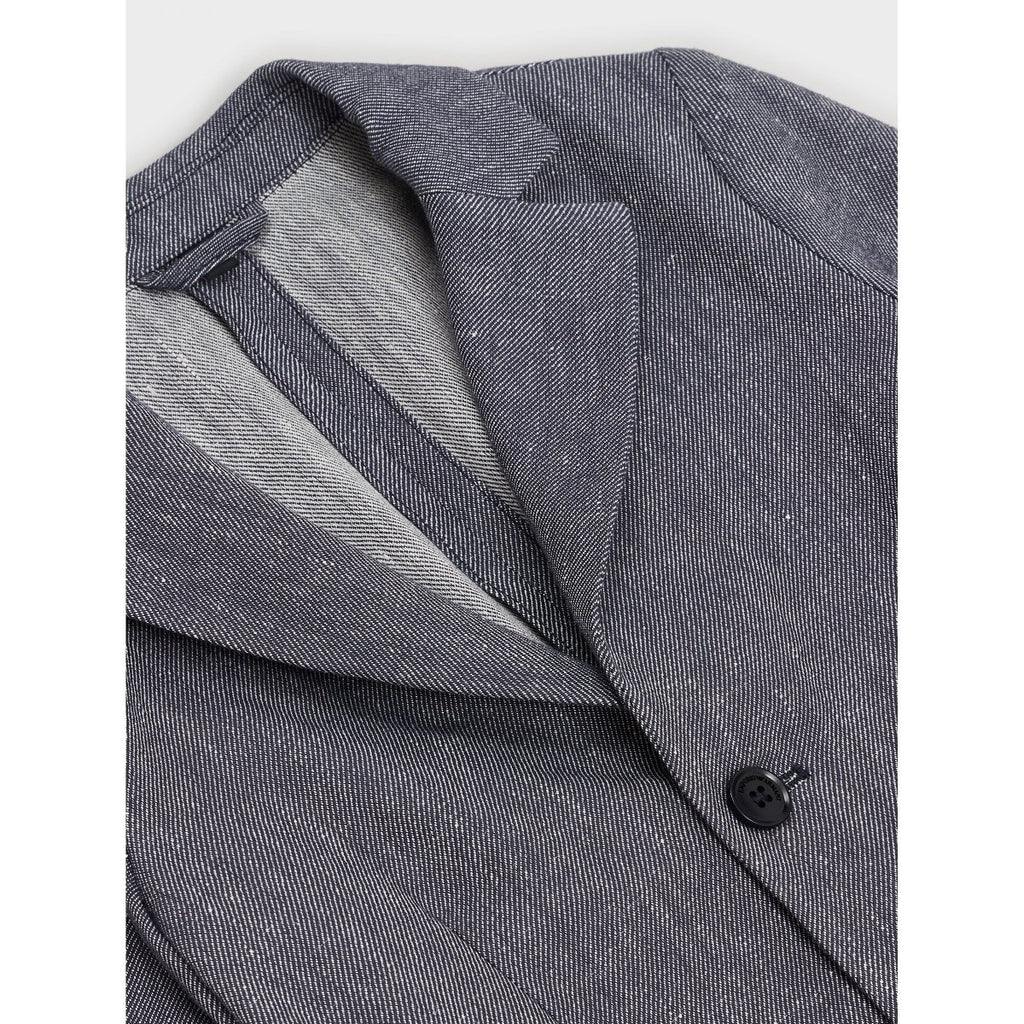 Emporio Armani Boys Linen Blazer_Blue 3L4GJ2 - NorthBoys