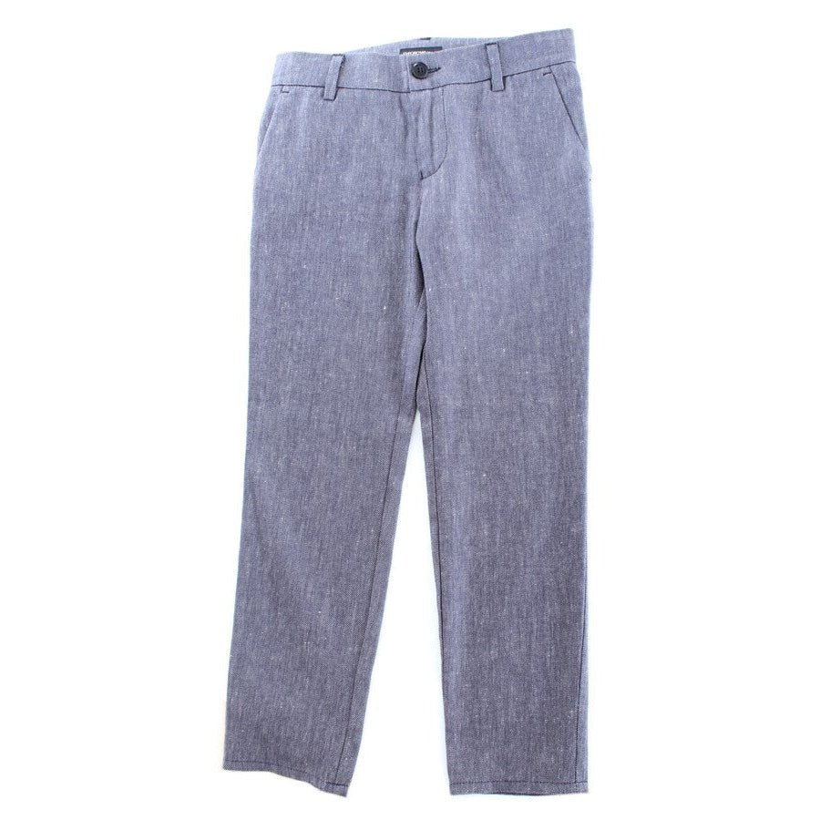 Emporio Armani Boys Linen Pants_Blue 3L4PJF - NorthBoys