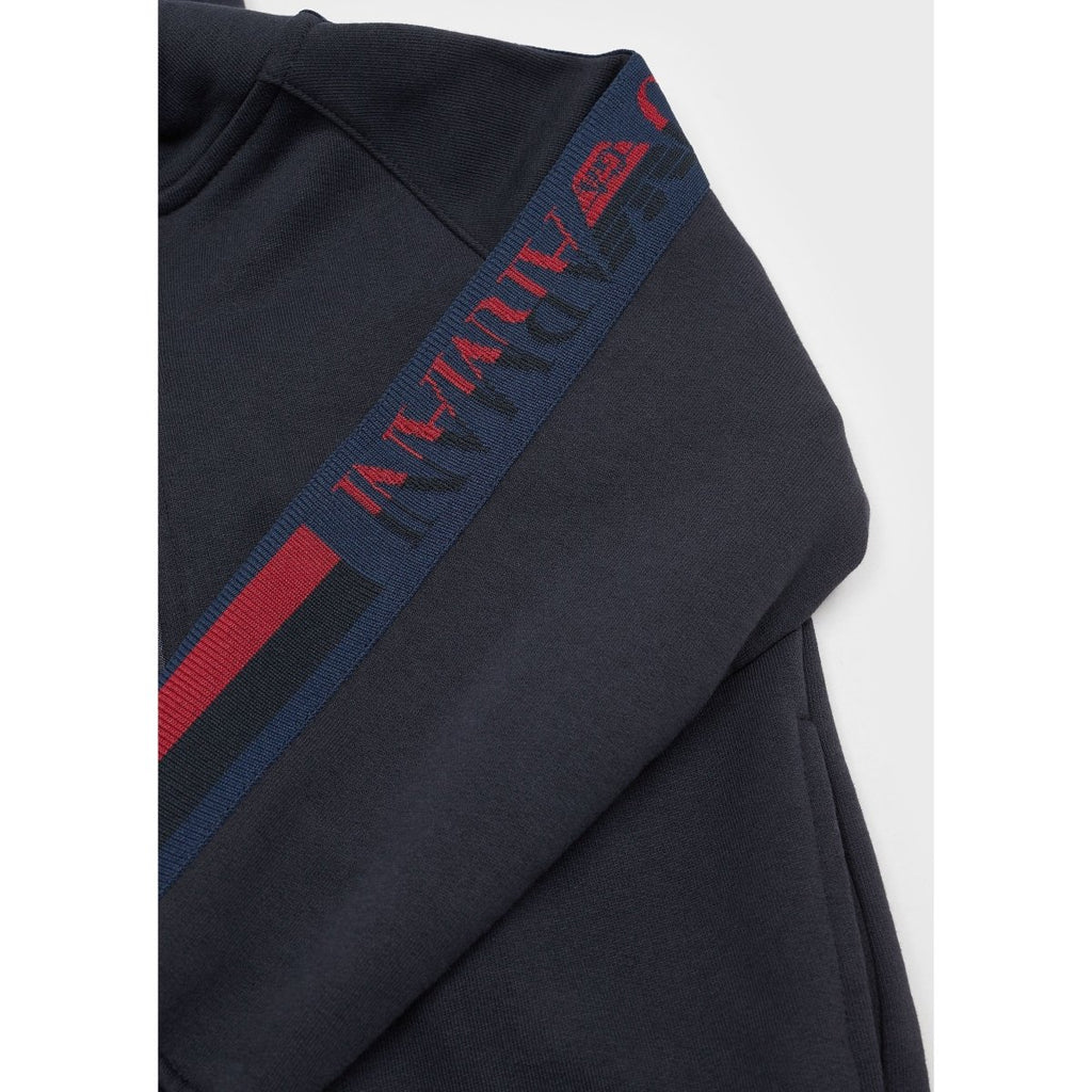 Emporio Armani Boys Navy Hooded Sweatshirt - NorthBoys