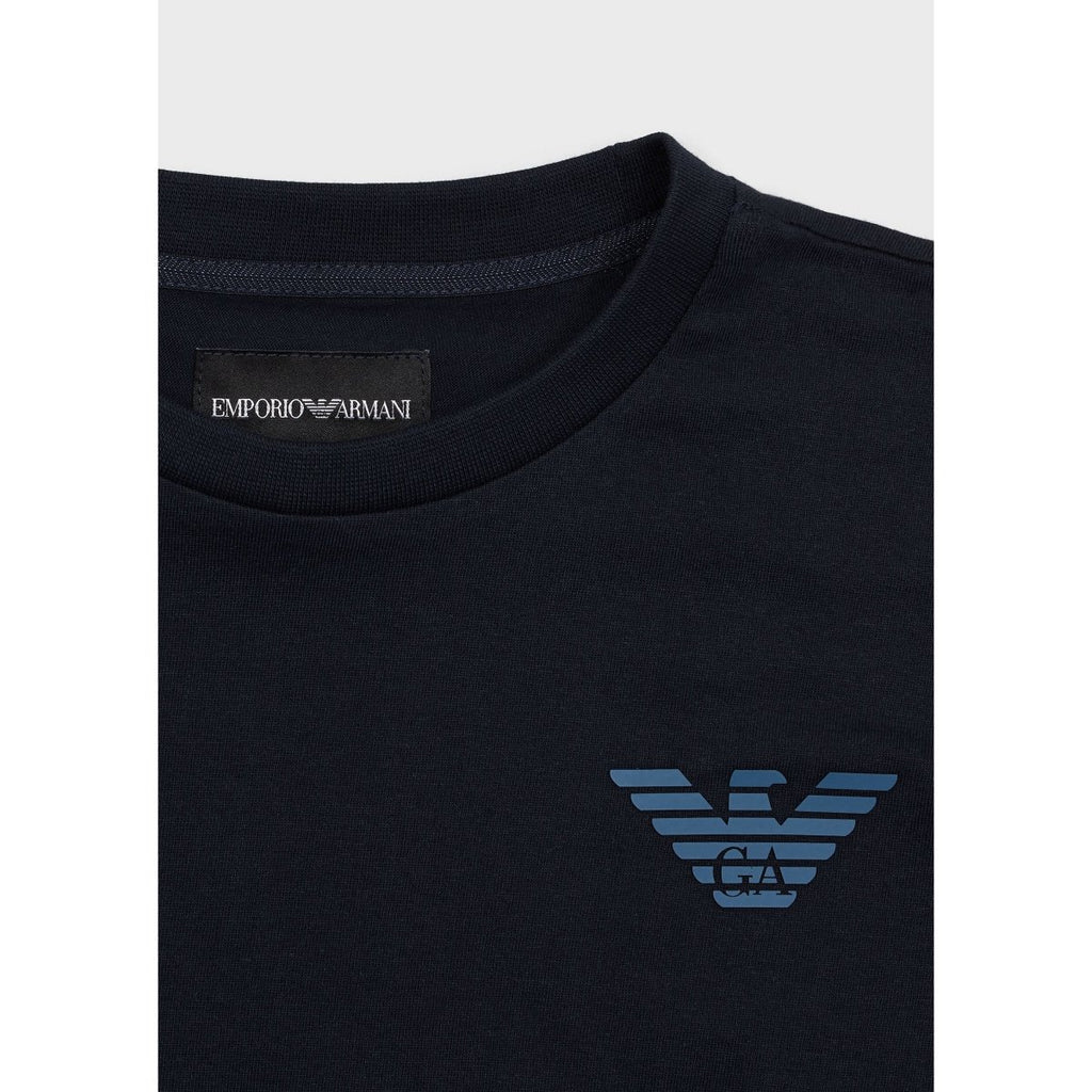 Emporio Armani Boys Navy Long Sleeve T-Shirt - NorthBoys