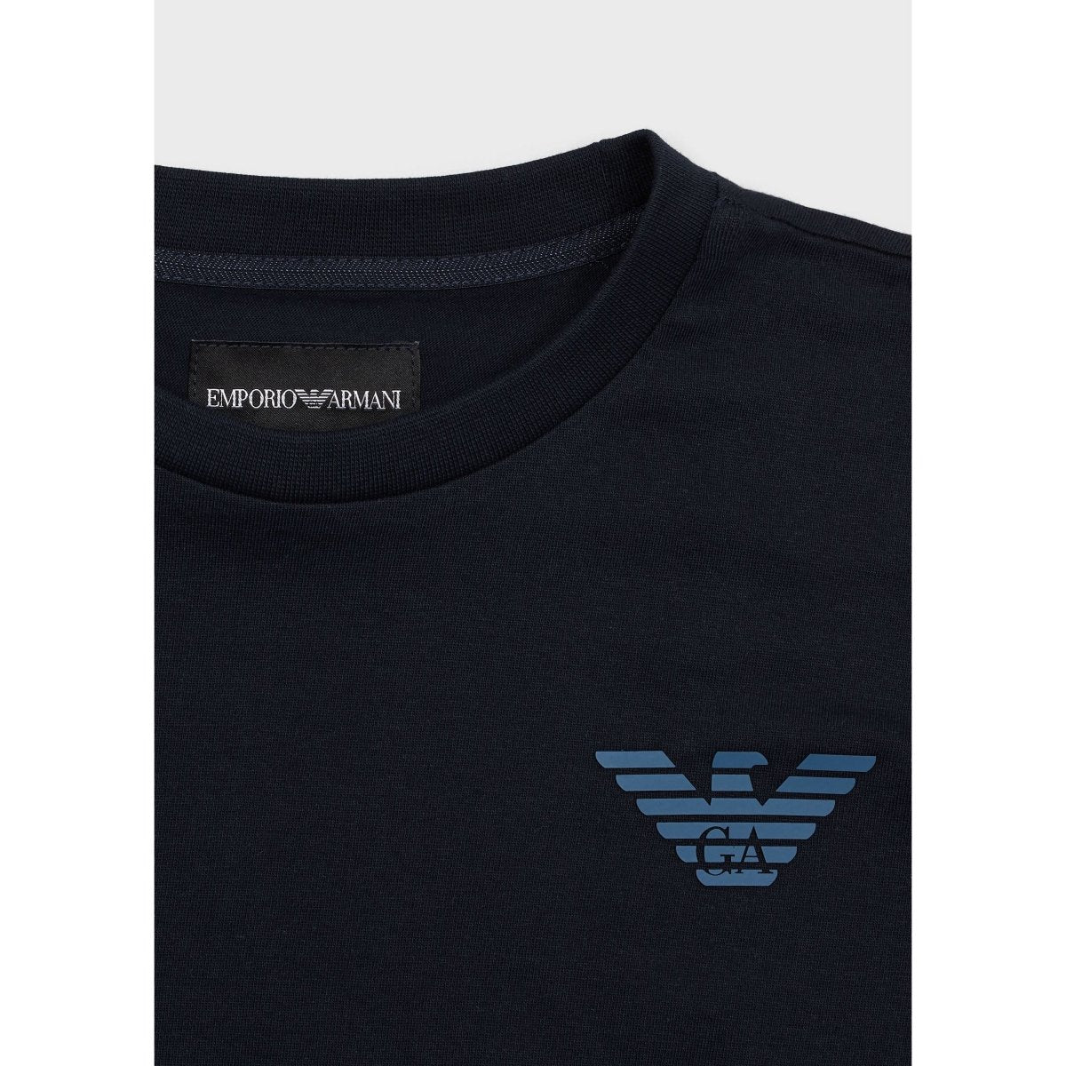 Emporio Armani Boys Navy Long Sleeve T-Shirt - NorthBoys