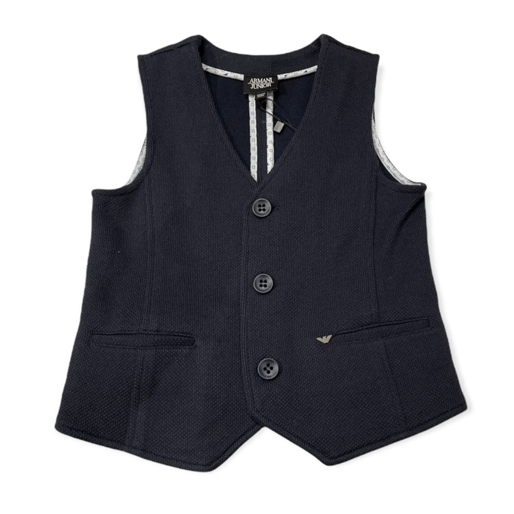 Emporio Armani Junior Navy Vest_ 3Z4Q61 - NorthBoys