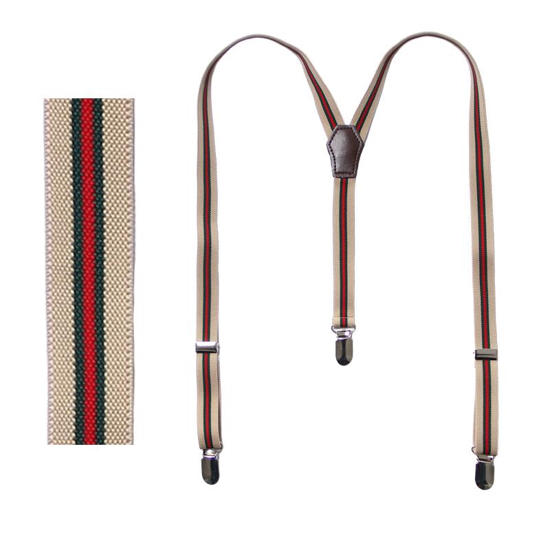 Fore Axel & Hudson Boys Khaki Suspenders - NorthBoys