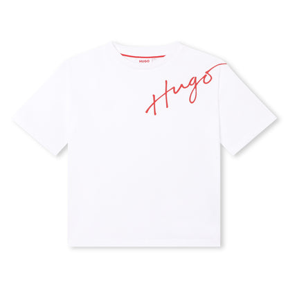 HUGO T-Shirt w/Logo _White G25105-10P