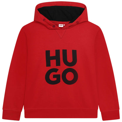 HUGO Hooded Sweatshirt_Red G25116-990