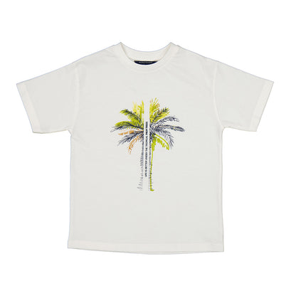 Nukutavake Palm Tree T-Shirt_Cream 6079-60