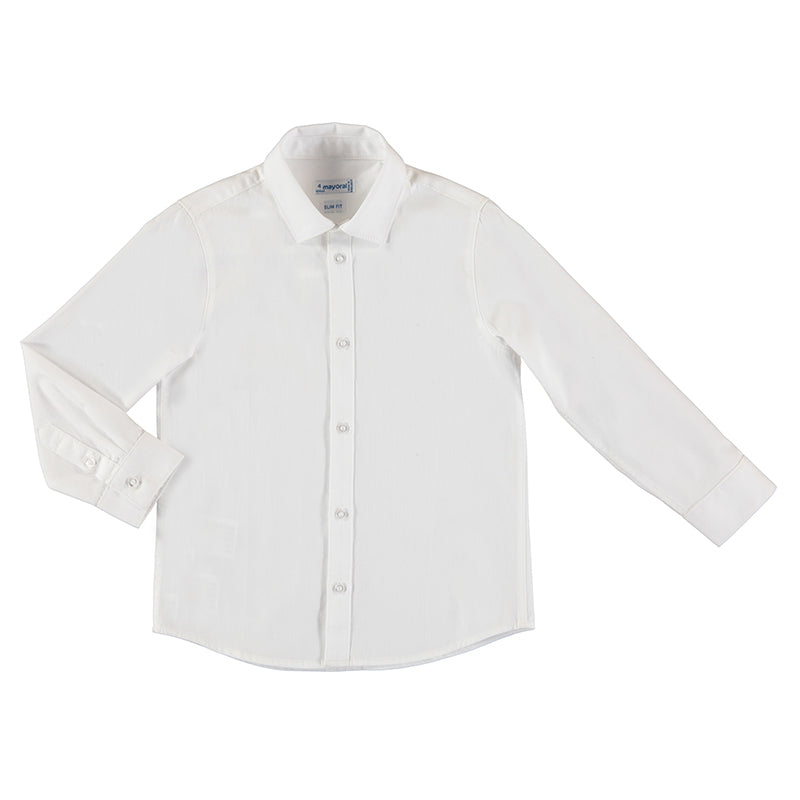Mayoral Mini Basic L/S Shirt _White 146-29