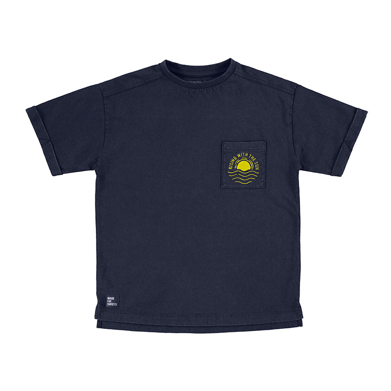 Nukutavake T-Shirt w/Sun Graphic _Navy 6018-11