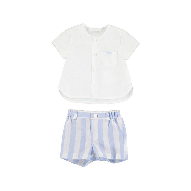 Mayoral Baby Shorts and T-Shirt Set_ Bluebell 1213-15