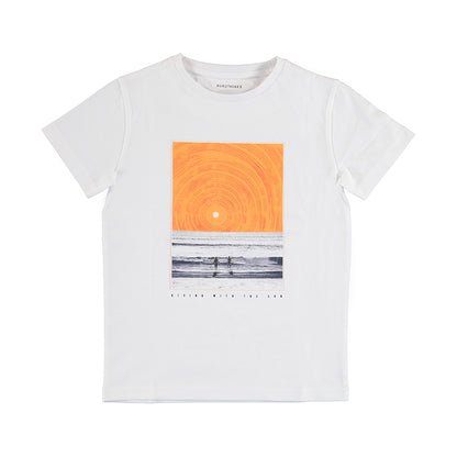Nukutavake T-Shirt w/Beach Graphic _White 6020-10