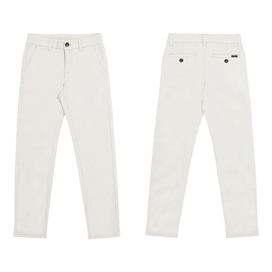 Nukutavake Basic Chino Cotton Pants_Off White 530-41