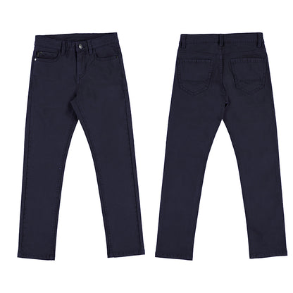 Nukutavake Boys 5 Pocket Slim Fit Basic Pant _Navy 582-14