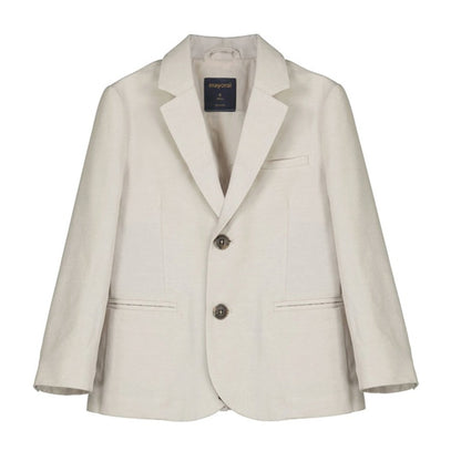 Mayoral Mini Beige Tailored Linen Jacket_3452-43