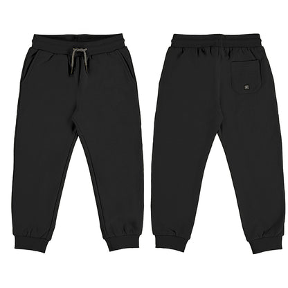 Mayoral Mini Basic Cuffed Fleece Sweatpants _Black 725-52