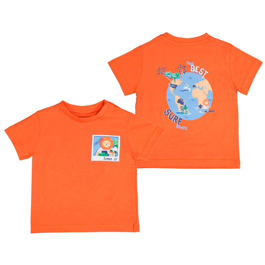 Mayoral Baby s/s T-Shirt Surf_Orange 1019-10