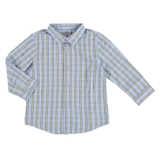 Mayoral Baby L/S Plaid Shirt _Blue 2160-79