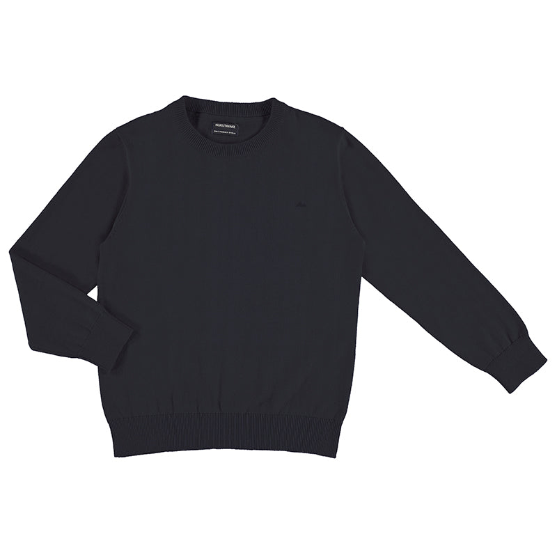 Nukutavake Boys Basic Cotton Sweater _Navy 354-71