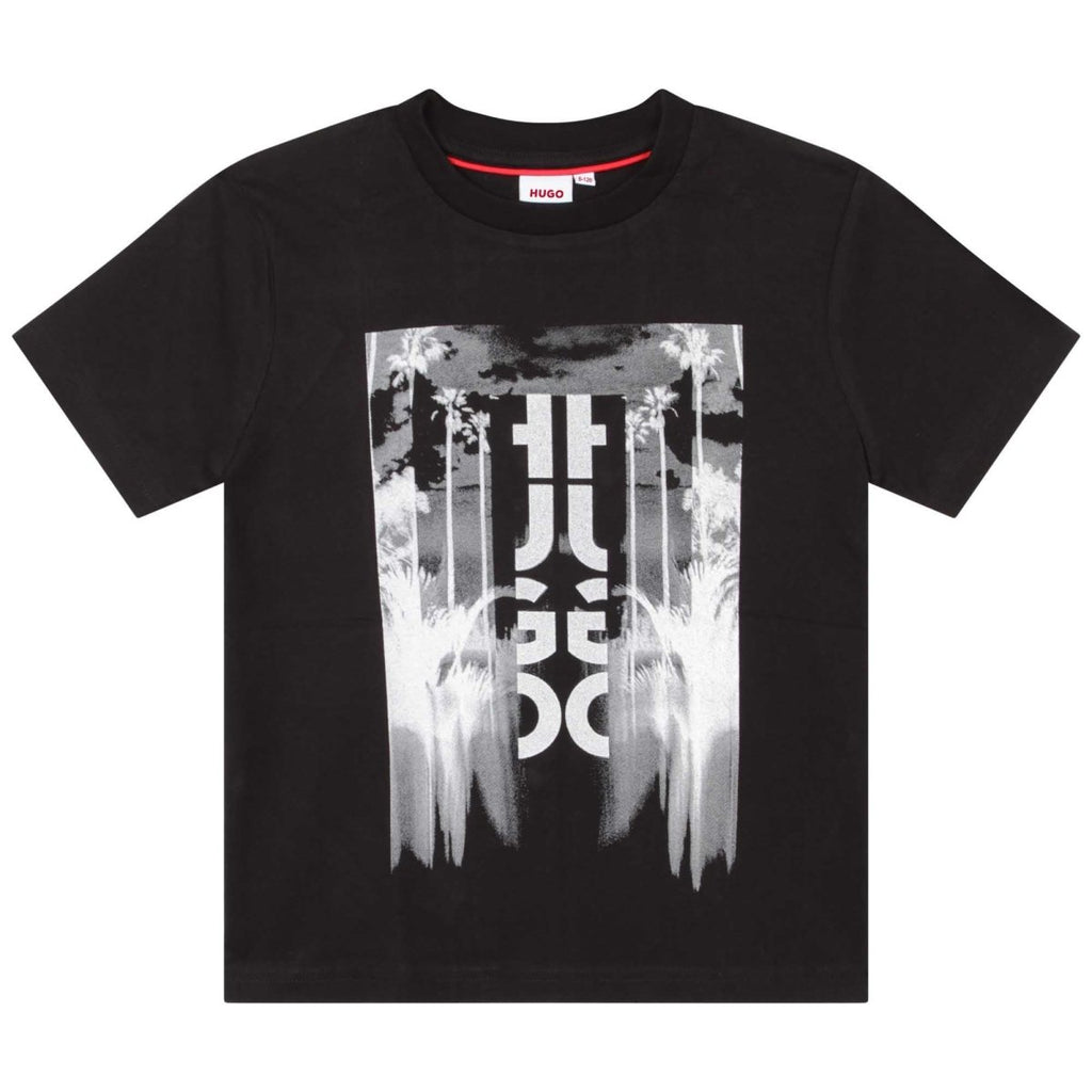 HUGO T-Shirt w/Logo Graphic _Black G25107 - 09B - NorthBoys