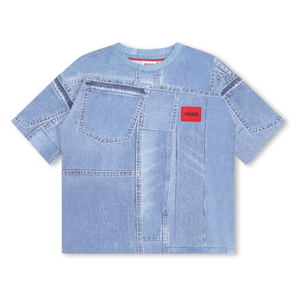 HUGO T-Shirt w/Logo _Blue G25106 - 934 - NorthBoys