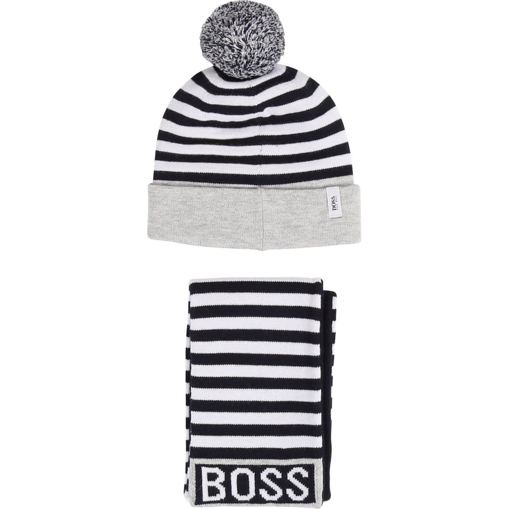 Hugo Boss Baby Hat & Scarf Set 192 J98261 - NorthBoys