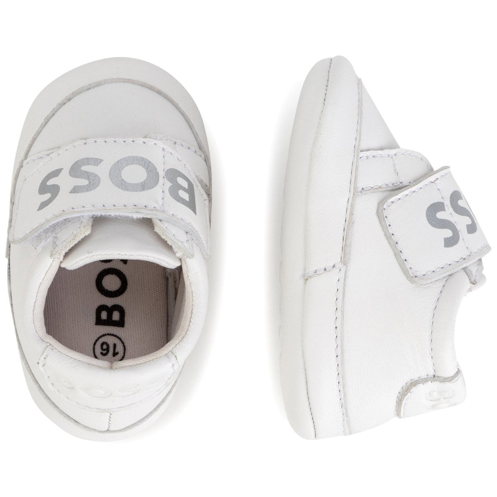 Hugo Boss Baby Leather Shoes_ White J99109 - 10B - NorthBoys