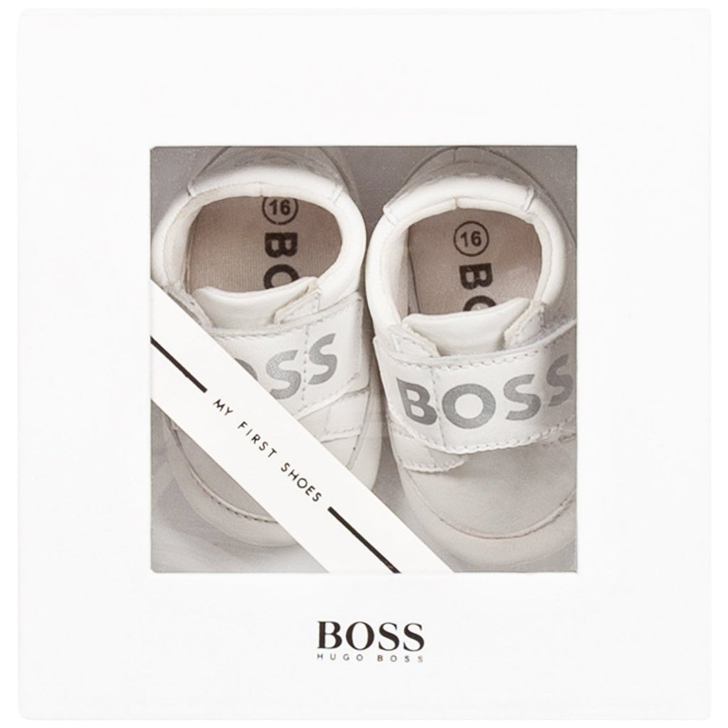Hugo Boss Baby Leather Shoes_ White J99109 - 10B - NorthBoys