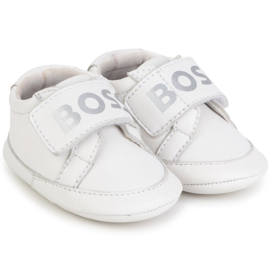 Hugo Boss Baby Leather Shoes_ White J99109 - 10B - NorthBoys